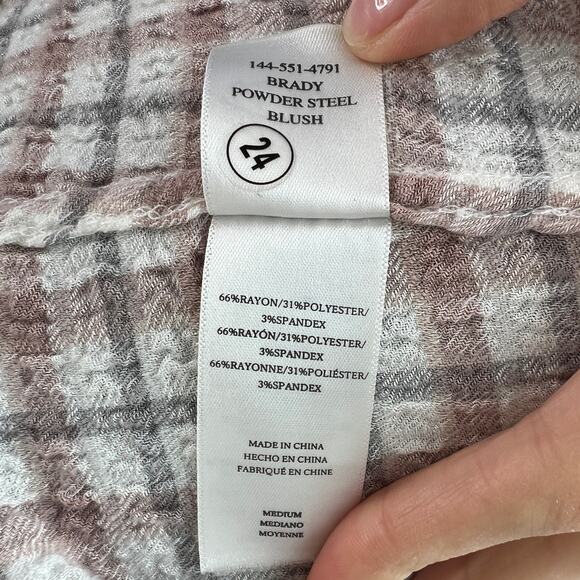 RAILS Brady Shirt Powder Steel Blush Button Down Long Sleeve Chest Pocket Sz M - Picture 10 of 10